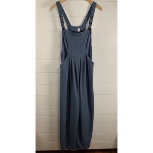 Halara Womens Adjustable Strap Button Multiple Pockets Waffle Casual Overalls M